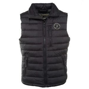 NWT Abercrombie & Fitch Men’s LARGE Puffer Vest Gray Full Zipper Jacket Vest